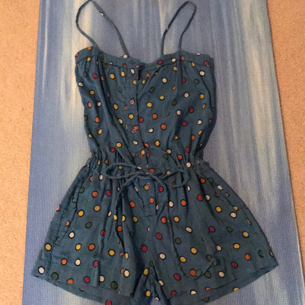 French Connection polka dot romper